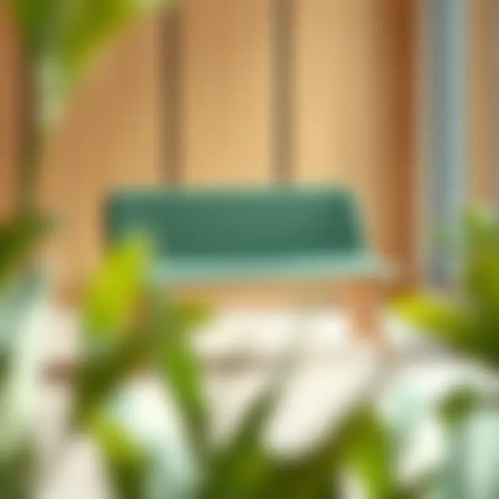 Stylish one-person bench made from eco-friendly materials