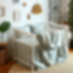 Elegant Crib Duvet Cover Set in Nursery