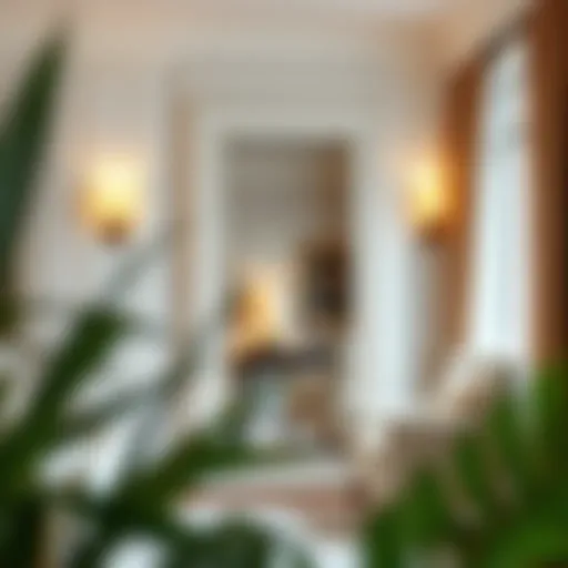 Reflections of Style Elegant white floor length mirror reflecting a stylish interior