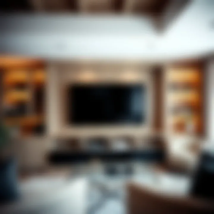 Stylish TV Built-In with Integrated Technology Stylish TV built-in with integrated technology