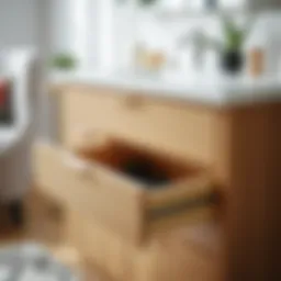Elegant vanity drawer showcasing minimalist design