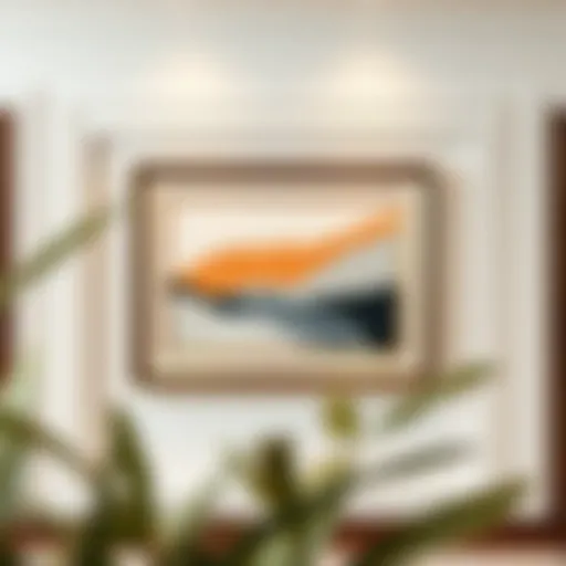 Modern Art Elegance in Framing Elegant 23x33 inch frame showcasing a modern artwork