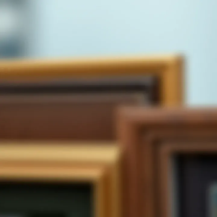 Quality Materials for Timeless Frames Close-up of high-quality materials used for crafting frames