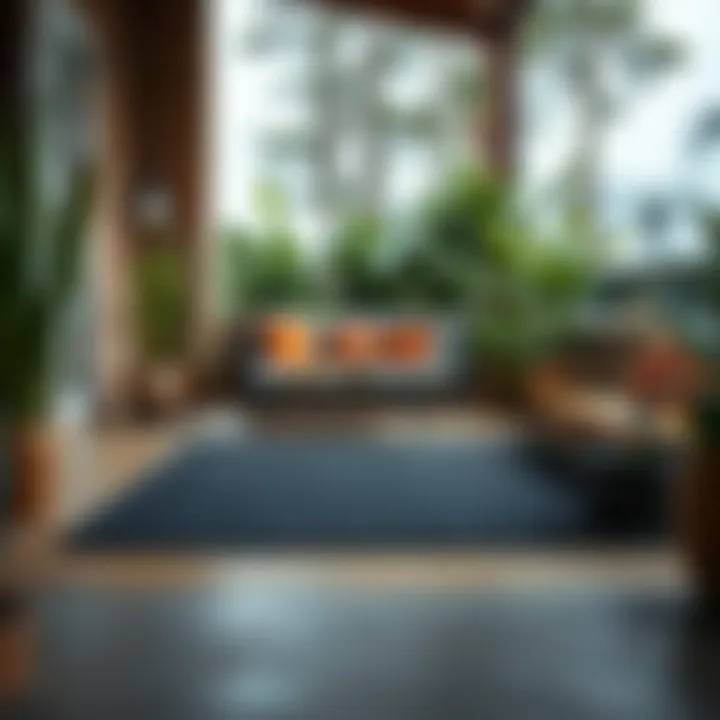 Rubber Mats in Outdoor Environments Outdoor area featuring a rubber mat