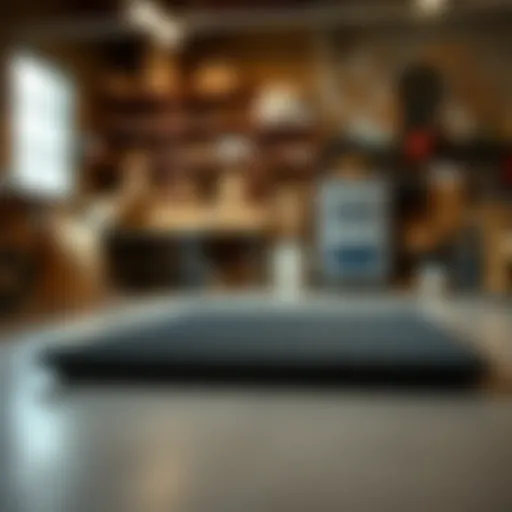 Utilizing a Rubber Mat in a Workshop Versatile rubber mat in a workshop setting