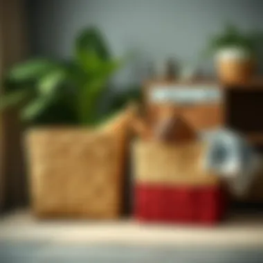 Creative DIY Customizations DIY customized storage box baskets demonstrating creativity and personalization.