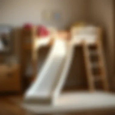 Safety features of loft bed slides for children