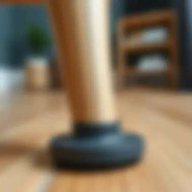 Close-up of Furniture Grip Protecting Wood Surface Close-up of furniture grip protecting wood surface