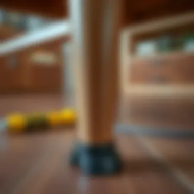 Installing Furniture Grips on a Chair Leg Installing furniture grips on a chair leg