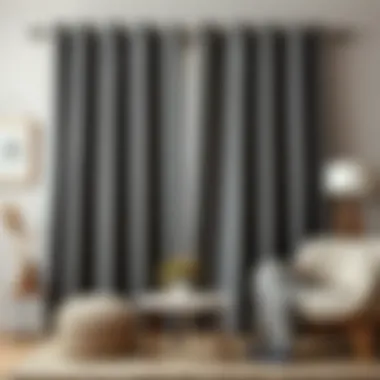 Grey curtains pairing beautifully with neutral decor