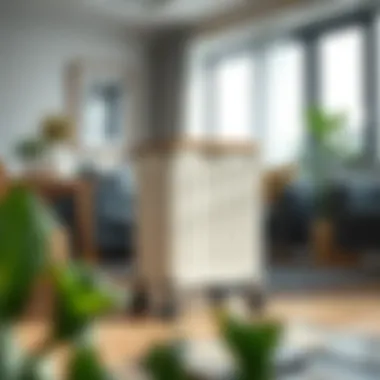 Stylish Hamper Design in a Modern Setting Stylish hamper on casters in a modern living room