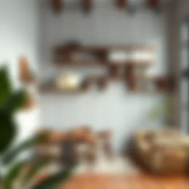 Enhancing Spaces with Wood Shelves Beautifully designed interior featuring wood wall shelves