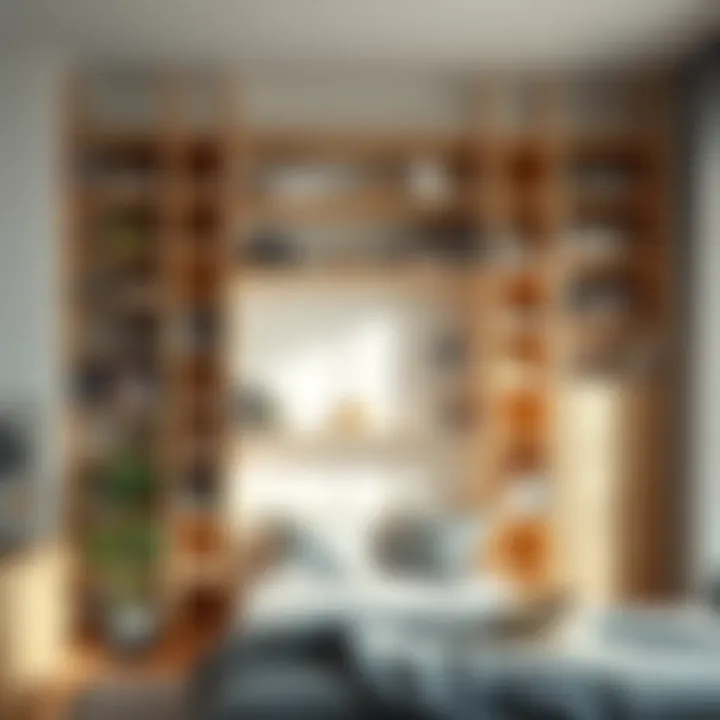 Creative shelving unit maximizing vertical space