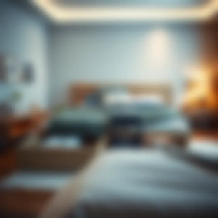 Stylish bed with integrated storage drawers