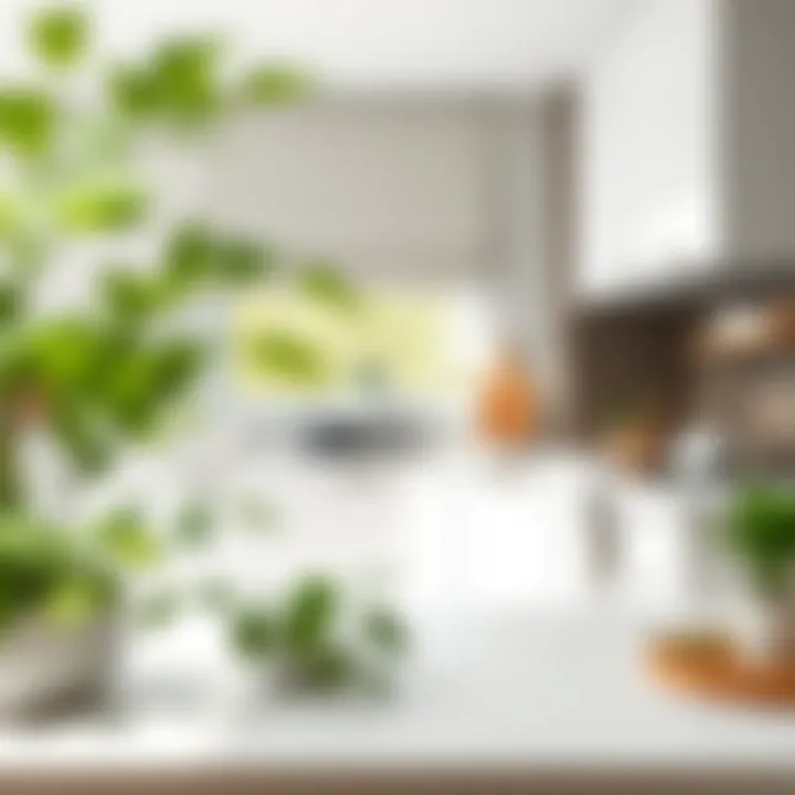 Sustainable kitchen materials reflecting eco-friendly innovation