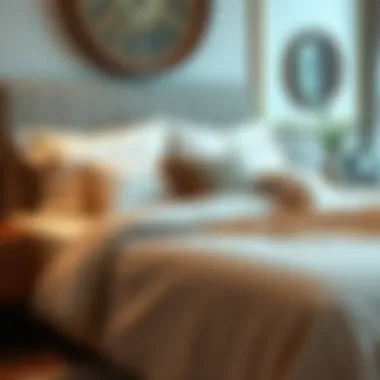 Stylish Arrangement of King Size Bed Stylishly arranged king size bed with decorative pillows