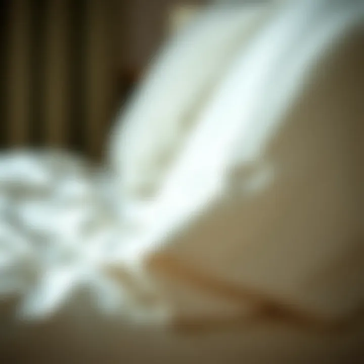 Fabric Texture of King Size Sheets Close-up of fabric texture for king size sheets