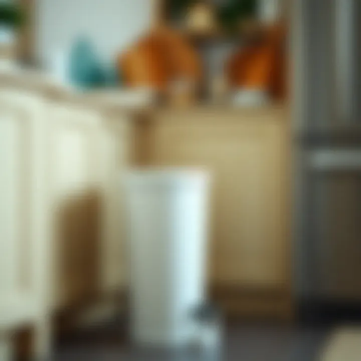 Eco-friendly disposal solutions with a step-on trash can