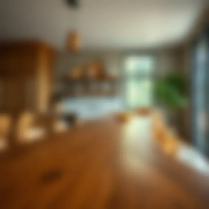 Natural Elegance of Live Edge Butcher Block Elegant live edge butcher block counter showcasing natural wood grain