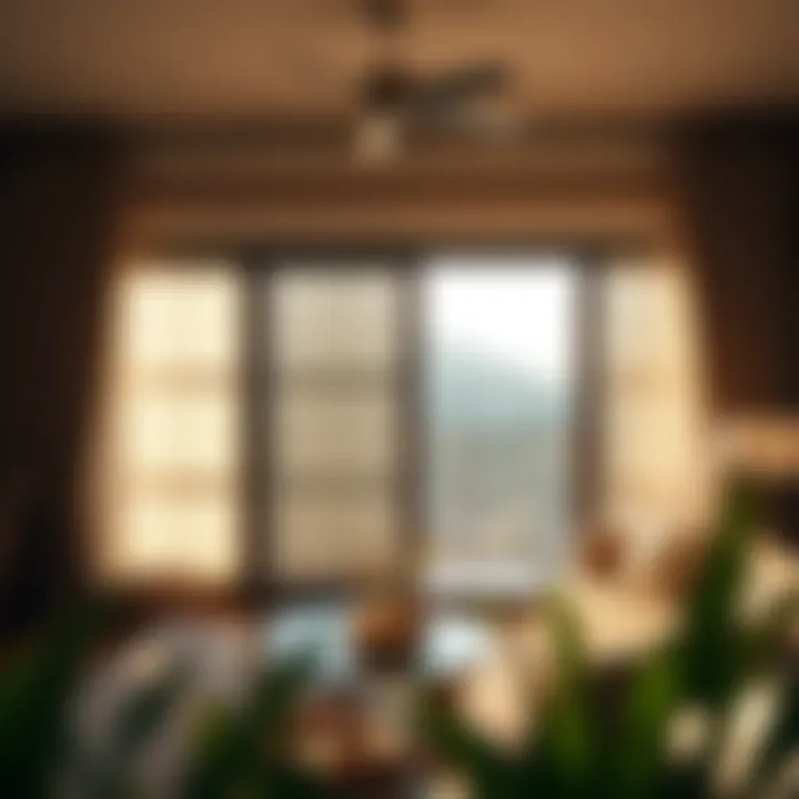 A living room showcasing the practical benefits of curtains with blinds