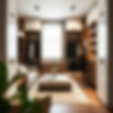 Aesthetic appeal in short closet interiors