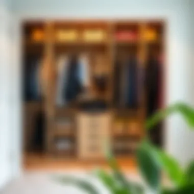 Organized short closet with smart storage solutions