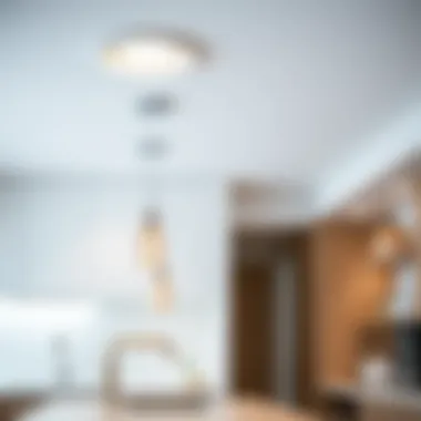 Recessed Lighting for a Sleek Kitchen Aesthetic Recessed lighting fixtures integrated into a minimalist kitchen