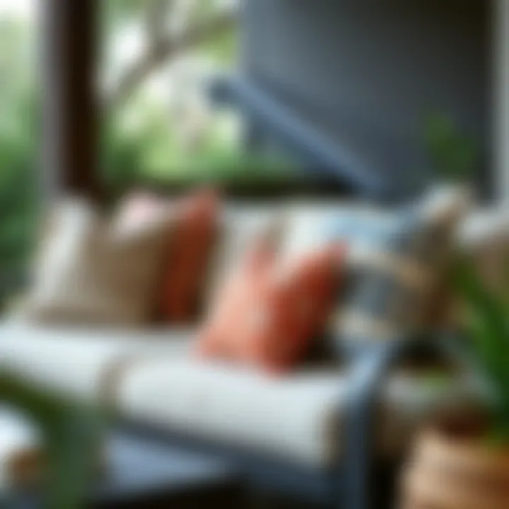 Maintenance tips for outdoor pillows displayed visually