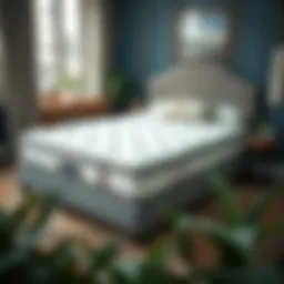 Luxurious queen standard mattress showcasing premium material