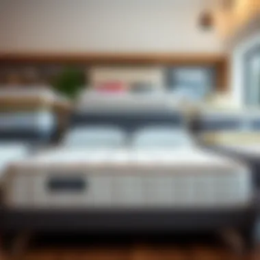 Materials Used in Queen Size Mattresses Various materials used in queen size mattresses displayed