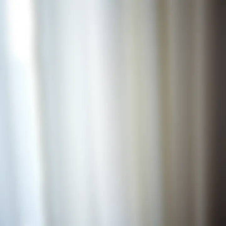 Close-up of white silver curtain fabric texture