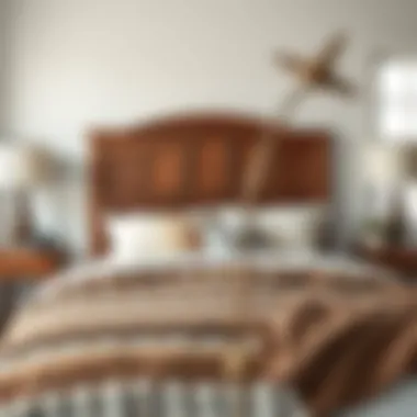 Variety of Finishes for Custom Wooden Headboards Customizable wooden headboard showcasing various finishes