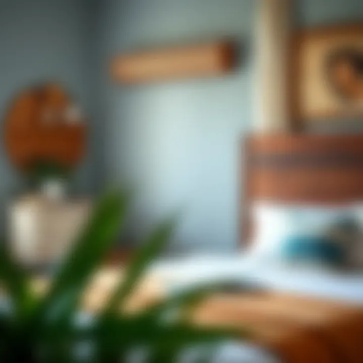 Integration of Wood Headboards in Diverse Decor Styles Freestanding wood headboard in a vintage-themed bedroom