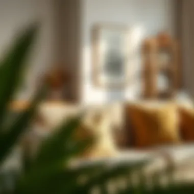 Olive Pillows Enhancing a Neutral-Toned Living Room Olive pillows enhancing a neutral-toned living room