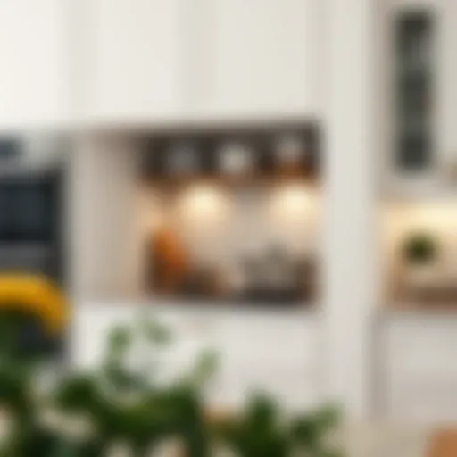 Sophisticated Pot Top Storage Design Elegant pot top storage solution integrated into kitchen cabinetry.