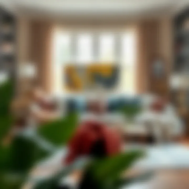 Diverse Throws Enhancing a Living Room A beautifully styled living room featuring various throw styles