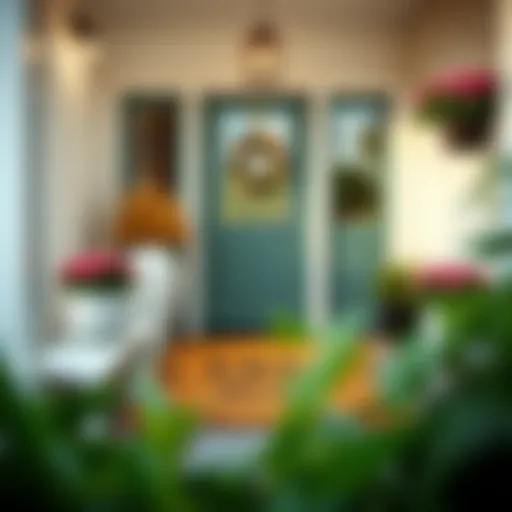 Aesthetic Appeal of Back Porch Doormats Beautifully designed back porch doormat enhancing entryway aesthetics