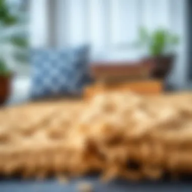 Various materials used in back porch doormats showcasing durability and style