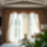 Layered Window Treatments Using Double Curtain Tracks Elegant double curtain track installation showcasing layered window treatments