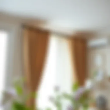 Aesthetic Appeal of Double Curtain Tracks Stylish double curtain track design enhancing room aesthetics