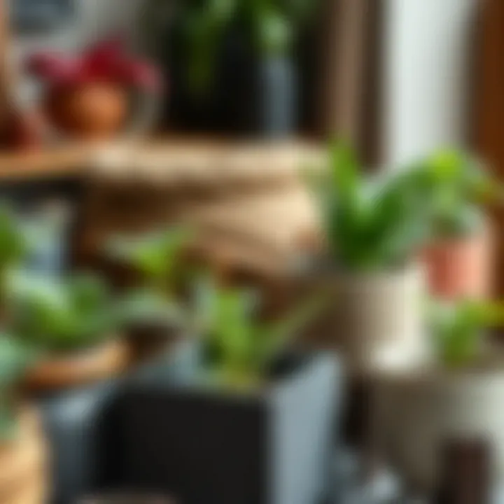 Diverse Materials for Planter Holders A close-up of various materials used for crafting large planter holders