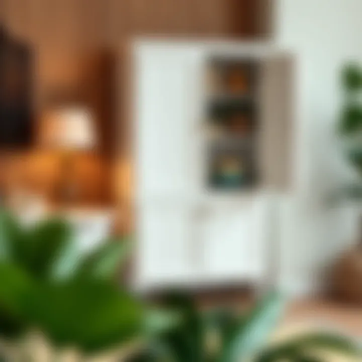 Compact Storage Solutions: Mini Buffet Cabinet Features Compact mini buffet cabinet showcasing storage solutions