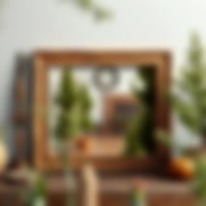 Rustic Wooden Frame Rustic wooden frame complementing nature photography