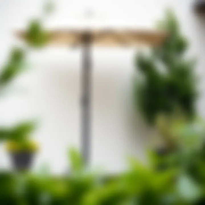 Elegant garden umbrella stand showcasing stylish design
