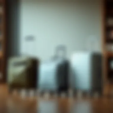 Comparison of different shapes and sizes of soft bags with wheels