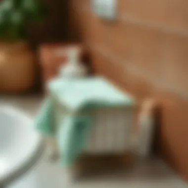 Eco-friendly washcloth holder made from sustainable materials