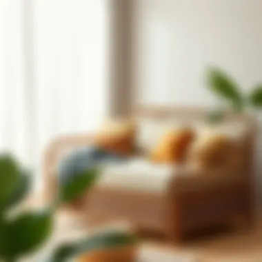 Stylish rattan daybed showcasing design trends