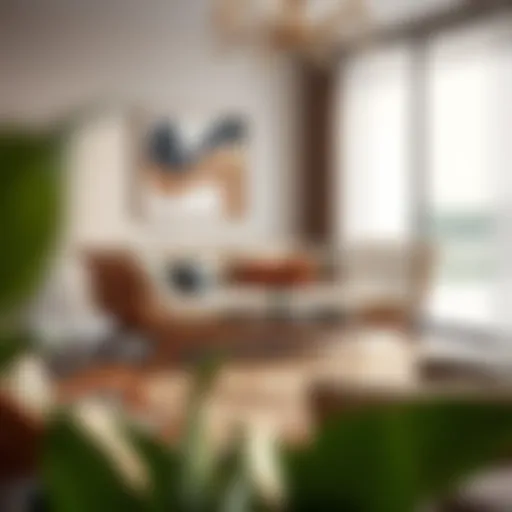 Elegant rattan daybed in a modern living space