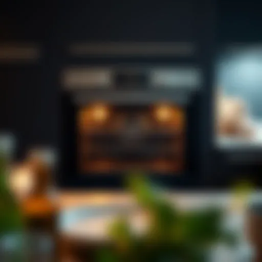 Modern Oven with Advanced Features A modern oven showcasing advanced features and sleek design