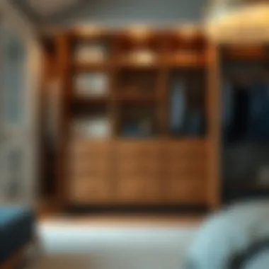 Organized low dresser showcasing efficient storage solutions